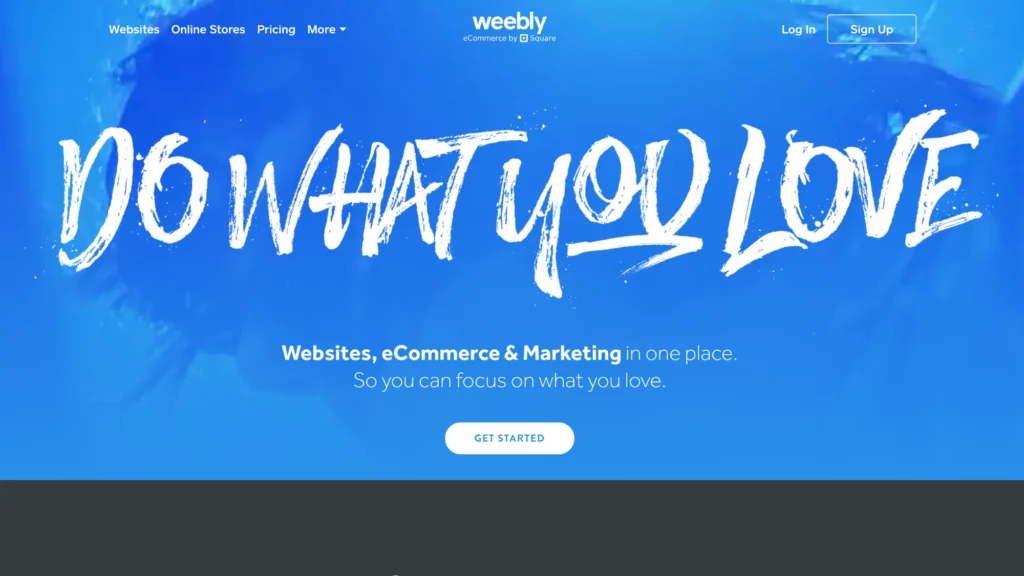 e-commerce website - Weebly