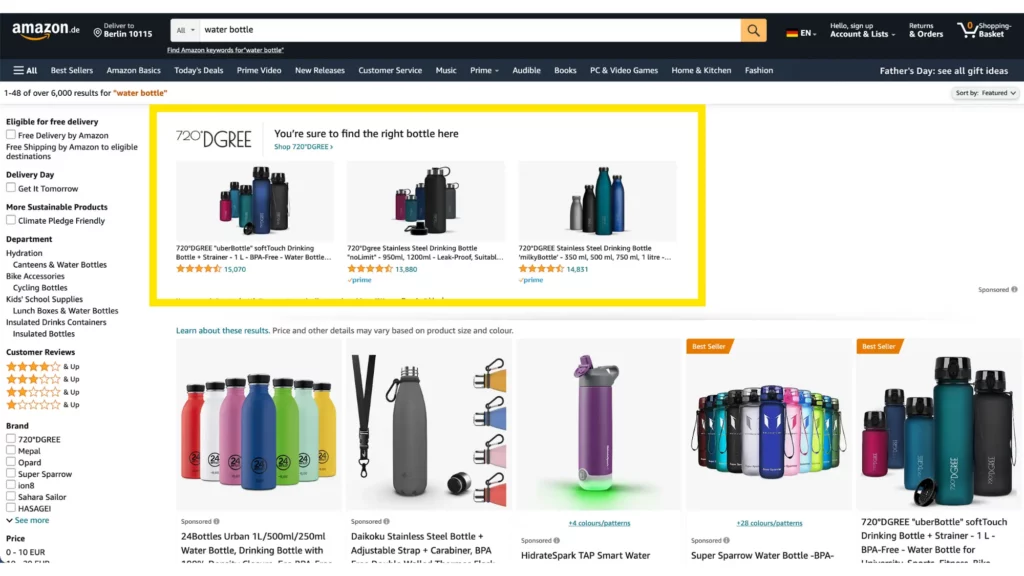 Amazon Ads Sponsored Brands