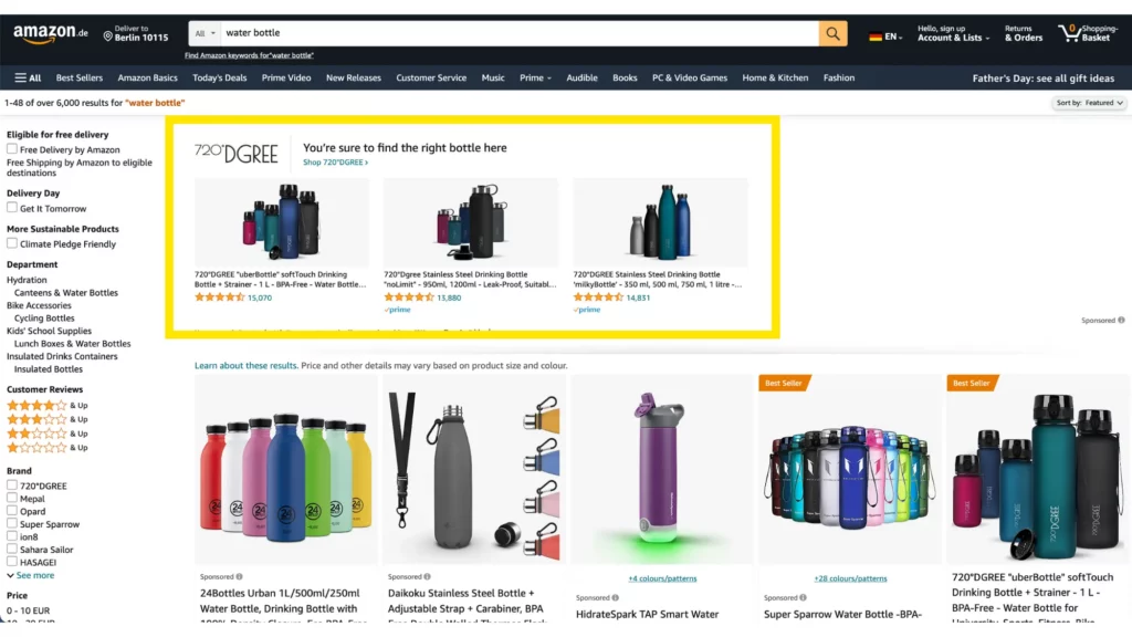 Amazon ads sponsored brands