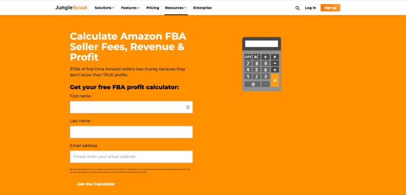 Jungle Scout FBA Calculator