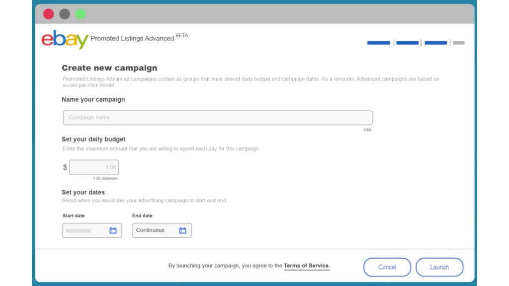 how to create ebay promoted listings campaign