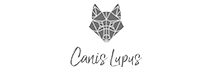 canis lupus logo greyscale