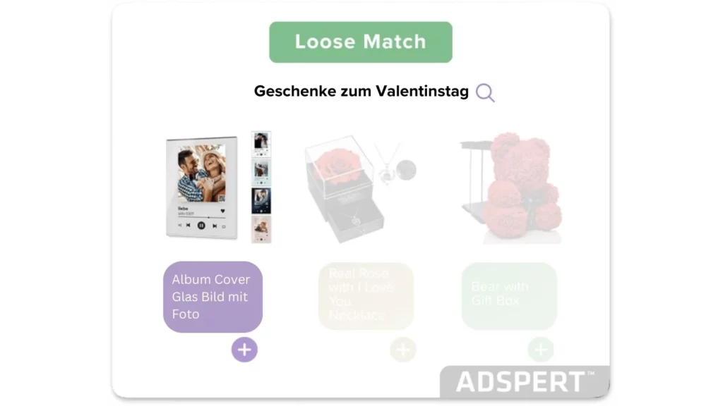 amazon loose match suchergebnis