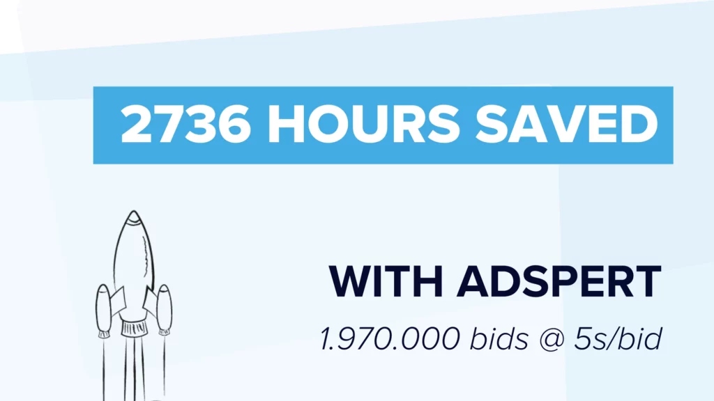 ARCTIC saved 2736 hours of work by using Adspert to set bid for their eBay Promoted Listings Advanced ads alone.